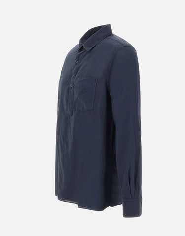 ASPESI Camicia in voile di cotone BLUE Uomo 