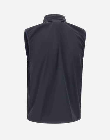 ASPESI Gilet sfoderato in nylon stretch BLUE Uomo 