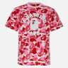 T-shirt "College ABC Camo" 001CSM301011M PINK BAPE 