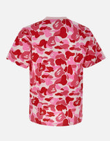 T-shirt "College ABC Camo" 001CSM301011M PINK BAPE 