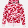 Felpa con cappuccio "ABC Camo 2nd Shark" 001ZPM301008M PINK BAPE 