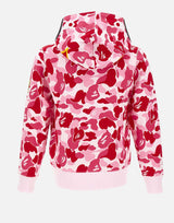 Felpa con cappuccio "ABC Camo 2nd Shark" 001ZPM301008M PINK BAPE 