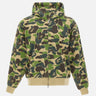 Felpa con cappuccio "ABC Camo Heavy Wash" 001ZPM301308M GREEN BAPE 