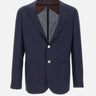BARBA Blazer "Jimmy" in lana BLUE Uomo 