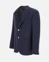 BARBA Blazer "Jimmy" in lana BLUE Uomo 