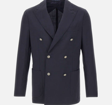 BARBA Blazer "Lello" in lana BLUE Uomo 