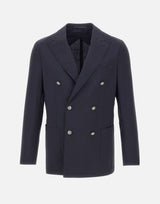 BARBA Blazer "Lello" in lana BLUE Uomo 