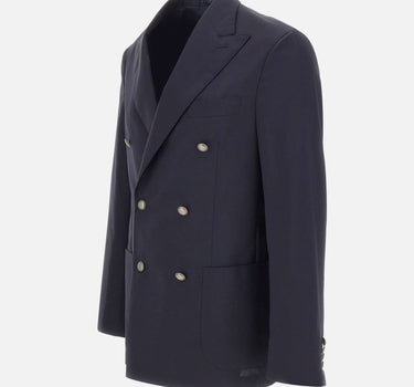 BARBA Blazer "Lello" in lana BLUE Uomo 