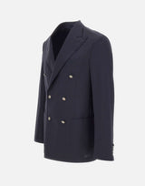 BARBA Blazer "Lello" in lana BLUE Uomo 