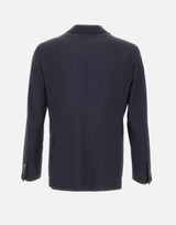 BARBA Blazer "Lello" in lana BLUE Uomo 