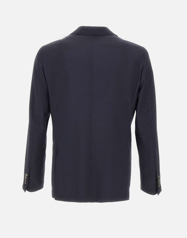 BARBA Blazer "Lello" in lana BLUE Uomo 