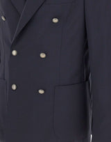 BARBA Blazer "Lello" in lana BLUE Uomo 