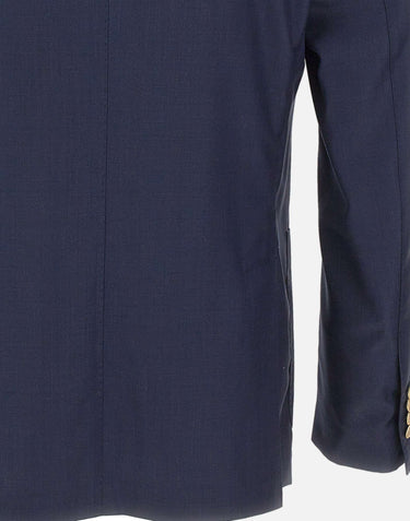 BARBA Blazer "Lello" in lana BLUE Uomo 