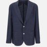 BARBA Blazer in lino, lana e seta BLUE Uomo 