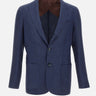 BARBA Blazer "Lello" in lino, lana e seta BLUE Uomo 