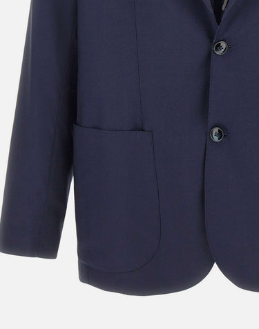 BARBA Blazer in lana BLUE Uomo 