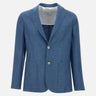 Blazer in lana, seta e lino 48009 0009 BARBA 