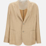 BARBA Blazer in lana, seta e lino BEIGE Uomo 