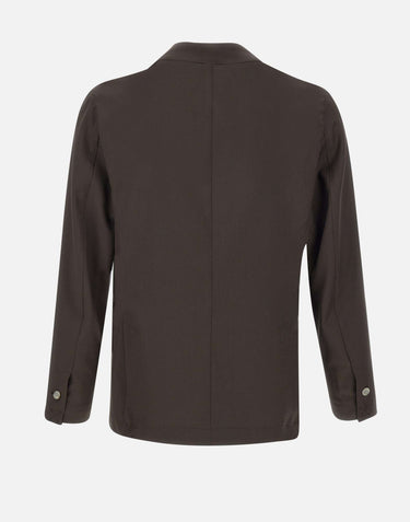 BARBA Blazer in lana BROWN Uomo 