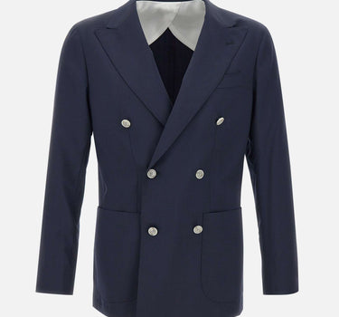 BARBA Blazer in lana BLUE Uomo 