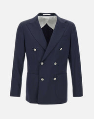BARBA Blazer in lana BLUE Uomo 