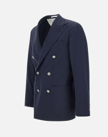 BARBA Blazer in lana BLUE Uomo 