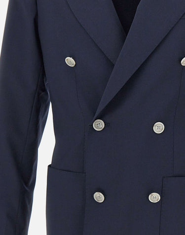 BARBA Blazer in lana BLUE Uomo 