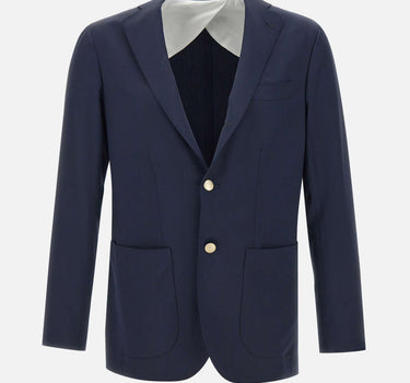 BARBA Blazer in lana BLUE Uomo 