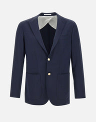 BARBA Blazer in lana BLUE Uomo 