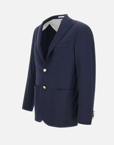 BARBA Blazer in lana BLUE Uomo 