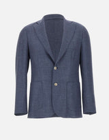 BARBA Blazer "Easy J Mono" BLUE Uomo 