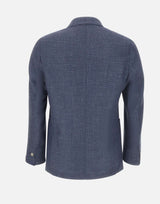 BARBA Blazer "Easy J Mono" BLUE Uomo 