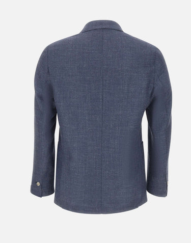 BARBA Blazer "Easy J Mono" BLUE Uomo 