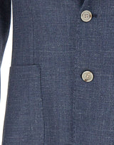 BARBA Blazer "Easy J Mono" BLUE Uomo 