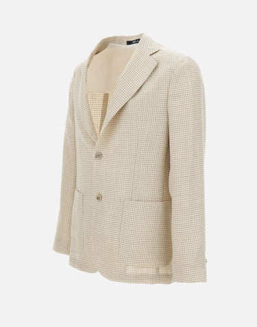 BARBA Blazer "Easy J Mono" BEIGE Uomo 