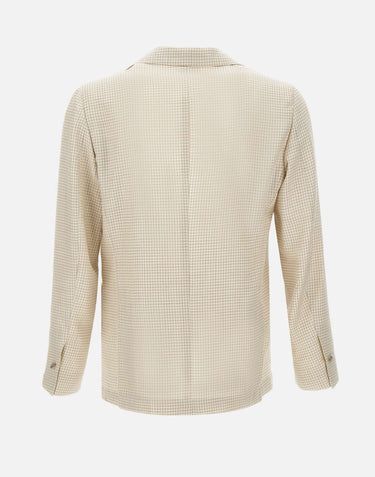 BARBA Blazer "Easy J Mono" BEIGE Uomo 