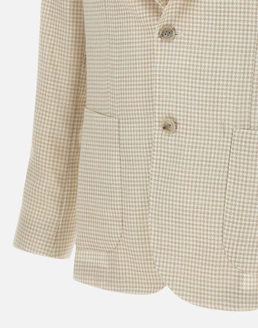 BARBA Blazer "Easy J Mono" BEIGE Uomo 