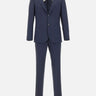 BARBA Completo in lana vergine gessato BLUE Uomo 