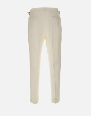 BARBA Pantaloni "Parma" WHITE Uomo 