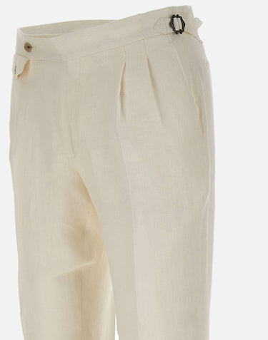 BARBA Pantaloni "Parma" WHITE Uomo 