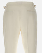 BARBA Pantaloni "Parma" WHITE Uomo 
