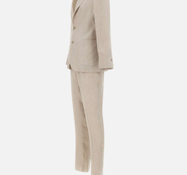 BARBA Completo in lino BEIGE Uomo 