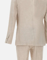 BARBA Completo in lino BEIGE Uomo 