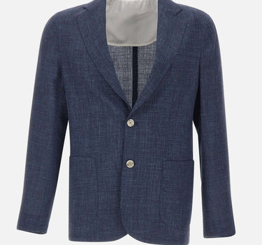 BARBA Blazer "Easy J Mono" BLUE Uomo 