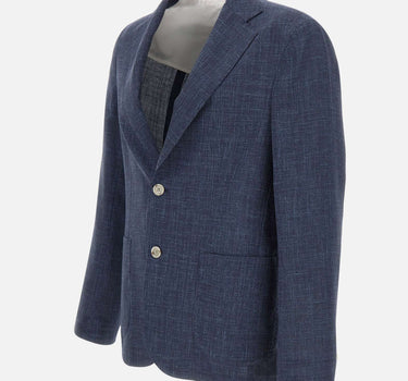 BARBA Blazer "Easy J Mono" BLUE Uomo 
