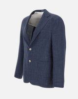 BARBA Blazer "Easy J Mono" BLUE Uomo 