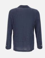 BARBA Blazer "Easy J Mono" BLUE Uomo 