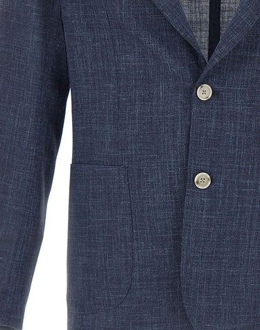 BARBA Blazer "Easy J Mono" BLUE Uomo 