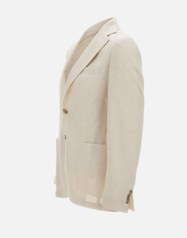 BARBA Blazer "JCK Active Mono" WHITE Uomo 