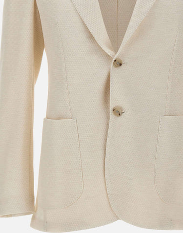 BARBA Blazer "JCK Active Mono" WHITE Uomo 